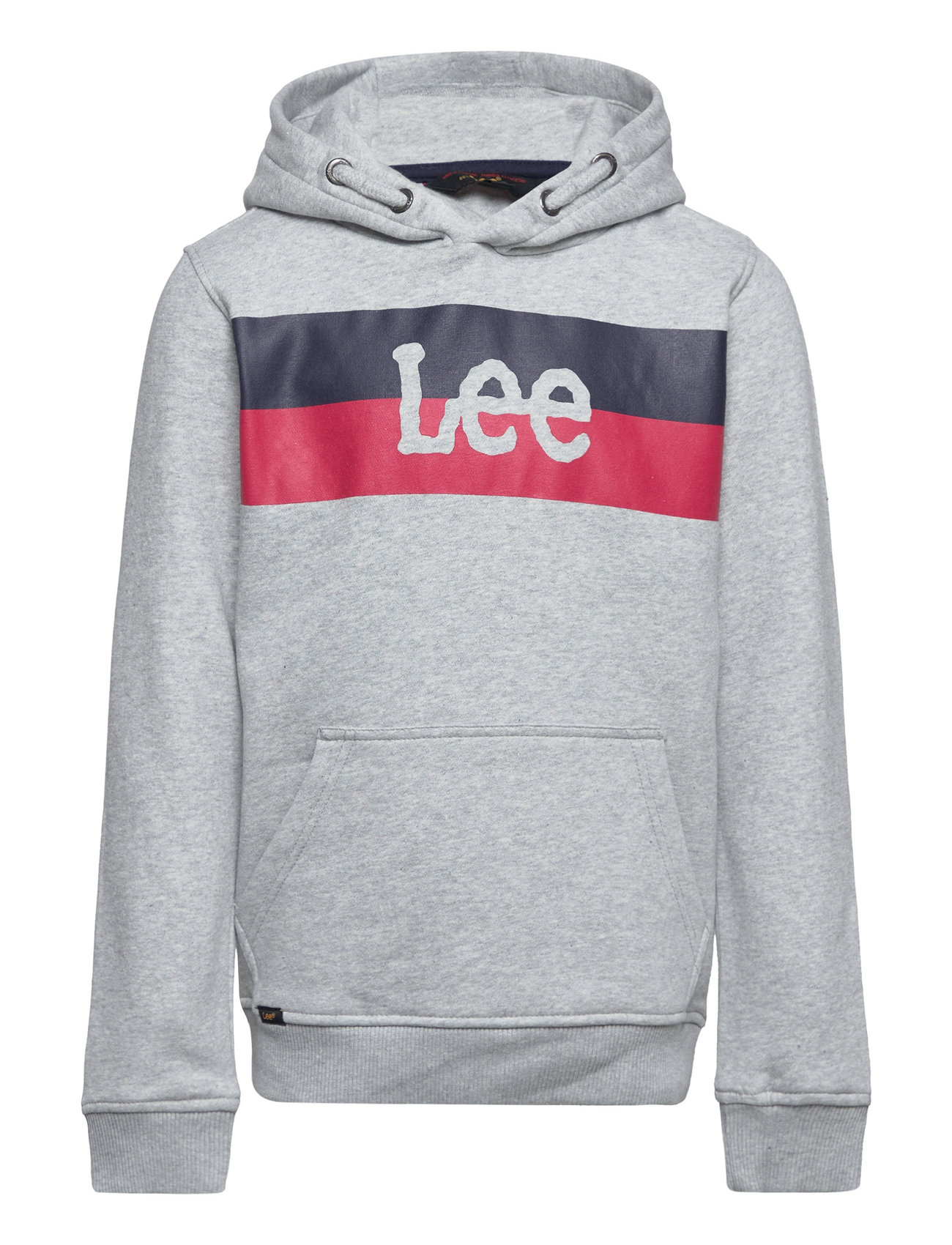 Lee Jeans Stripe Logo Bb Oth Hoodie Grå