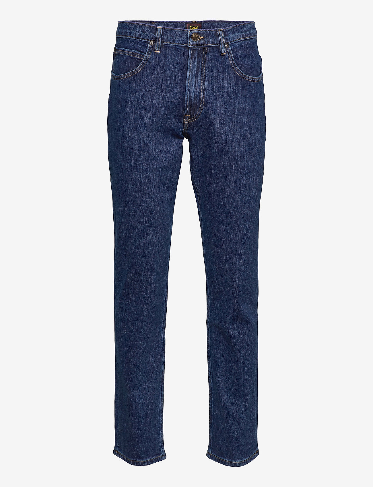 Lee Jeans - BROOKLYN STRAIGHT - regular piegriezuma džinsa bikses - dark stone - 0