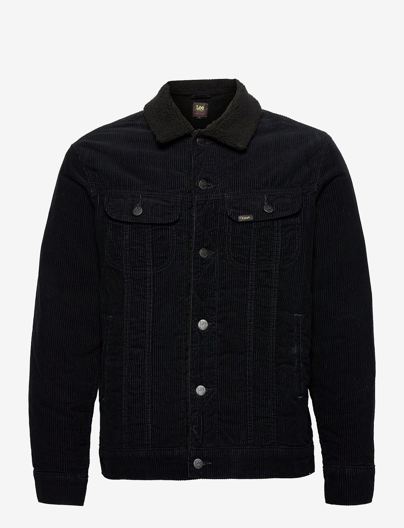 Lee Jeans - SHERPA JACKET - kurtki jeansowe z podszewką - black - 0