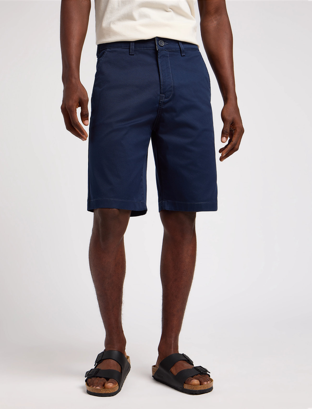 Lee Jeans Regular Chino Short, 30, Navy, Shorts > Chinoshorts, Herre