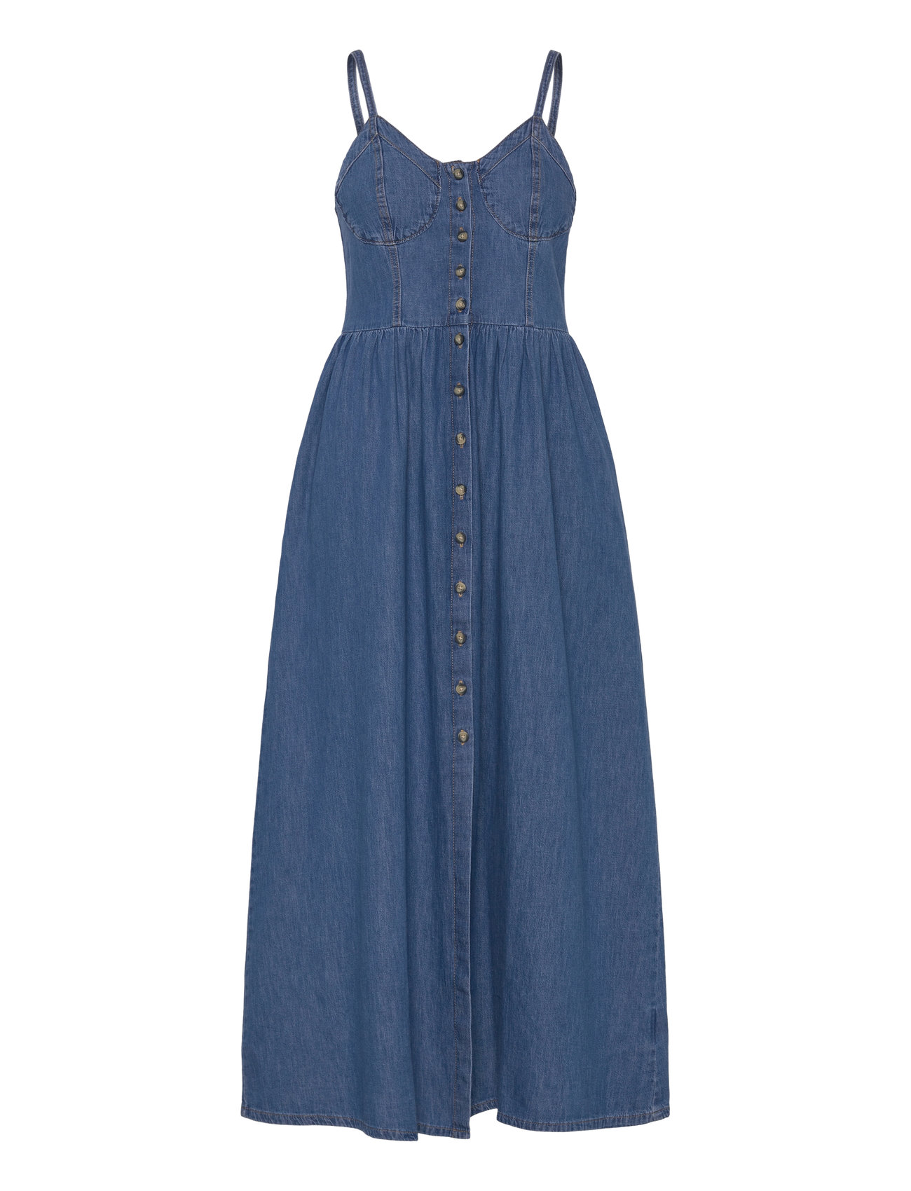 Lee Jeans Corset Maxi Dress Blå