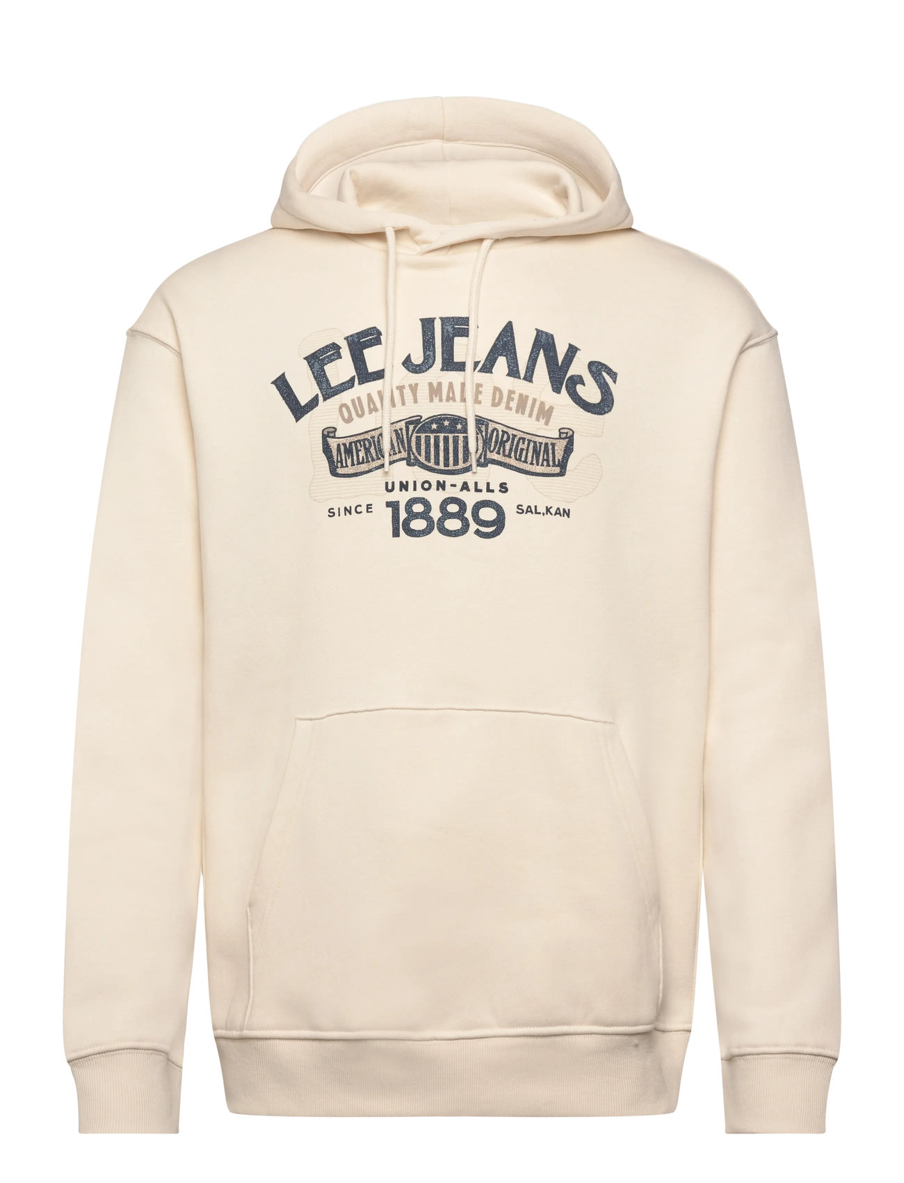 LEE JEANS Big Logo Hoodie Cream - XXL - Herren
