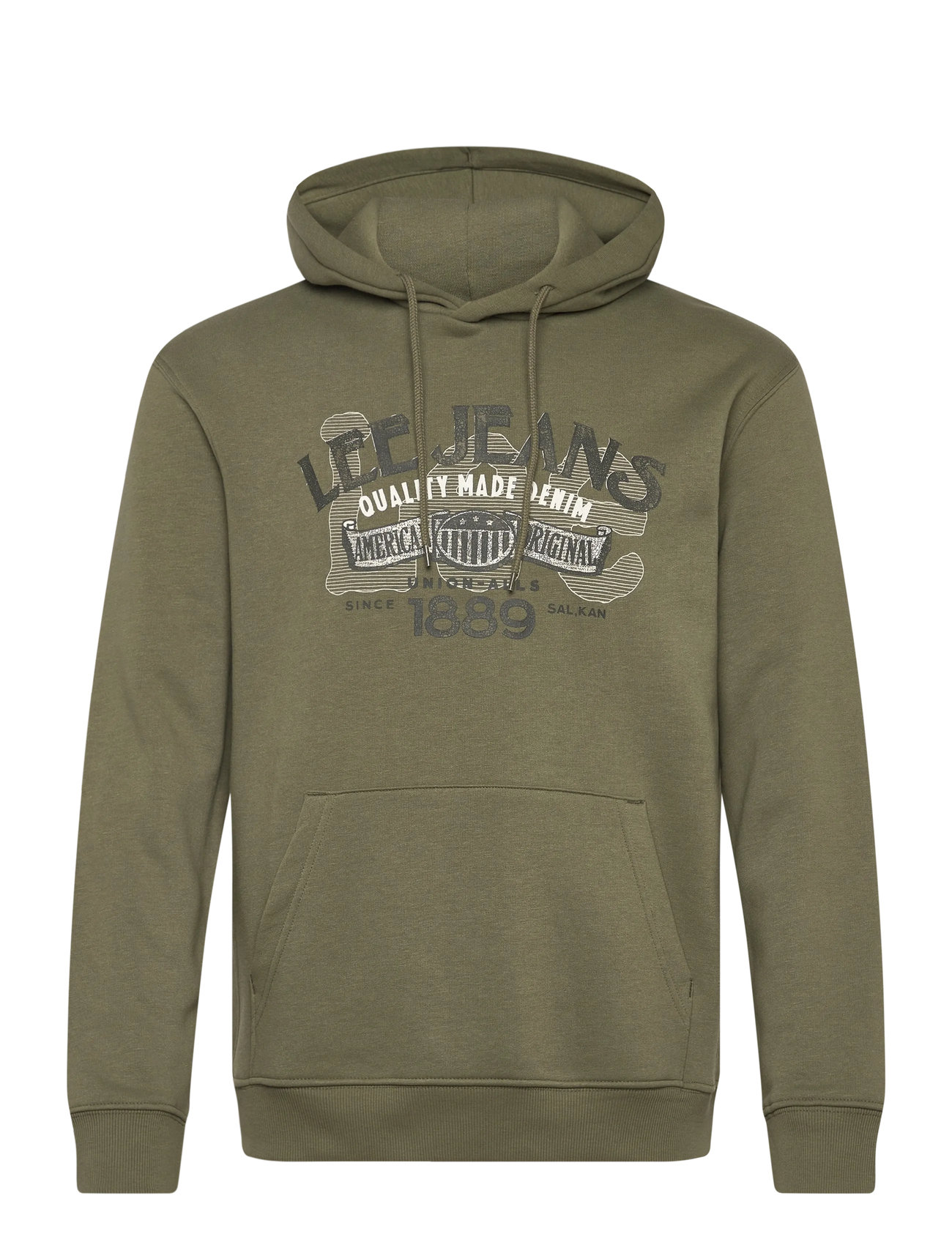 LEE JEANS Big Logo Hoodie Grün - S - Herren