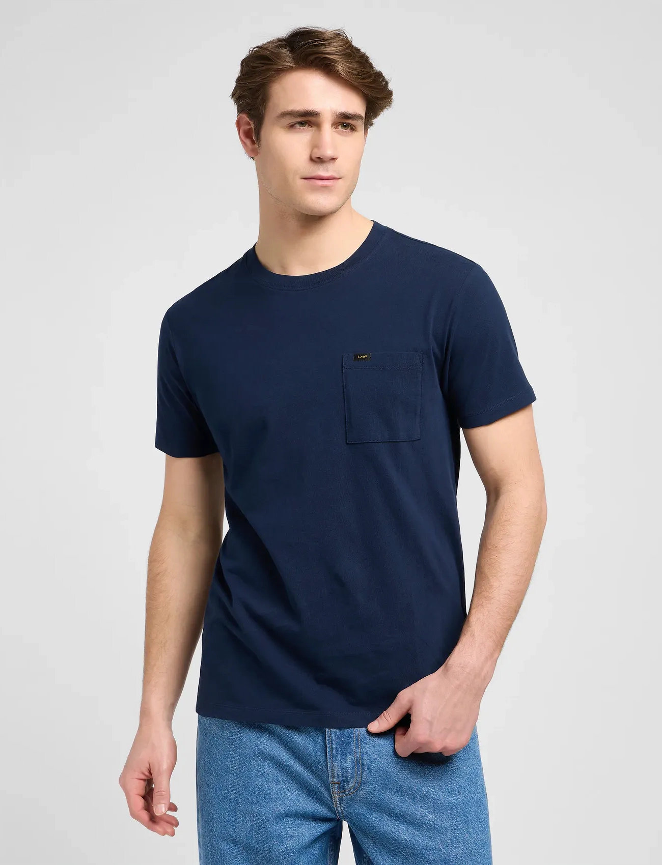Lee Jeans Ultimate Pocket Tee, XXL, Navy, T-Shirts > Kortærmede, Herre
