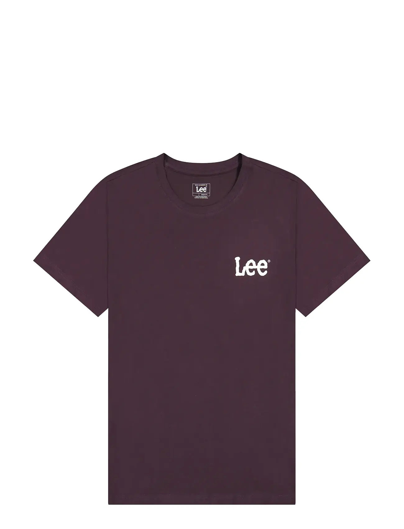 LEE JEANS Medium Wobbly Lee Tee Burgundy - S - Herren