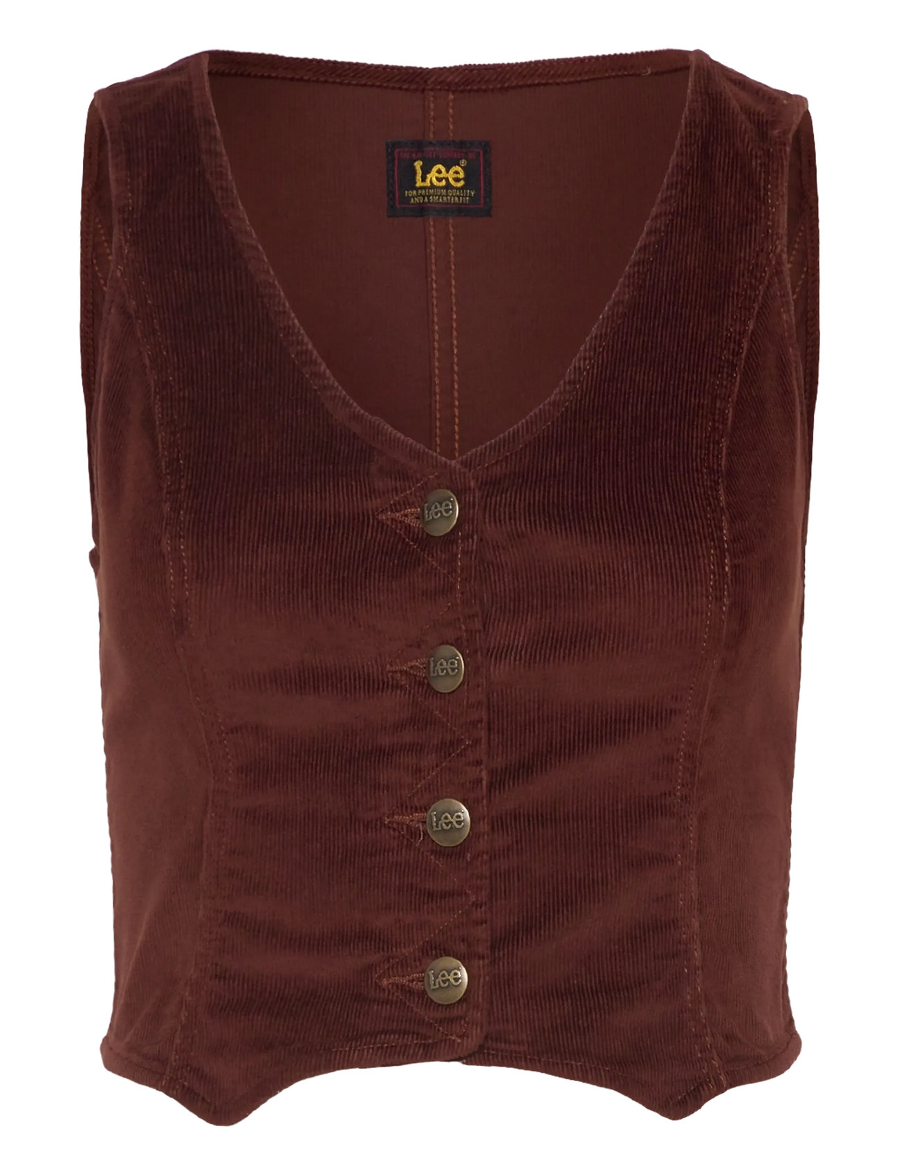 LEE JEANS Fitted Vest Braun - S - Damen
