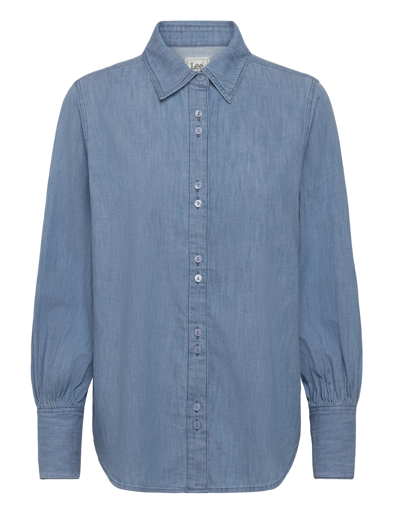 LEE JEANS Balloon Sleeve Shirt Blau - S - Damen
