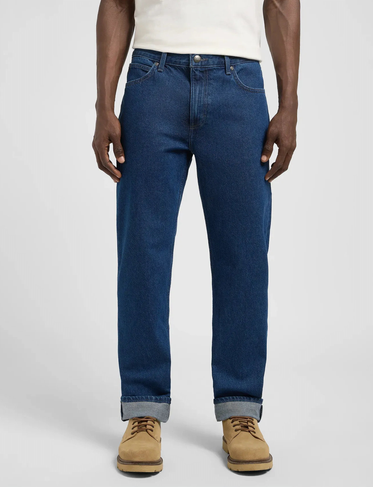 Lee Jeans West, 34 x 32, Navy, Jeans > Almindelige, Herre