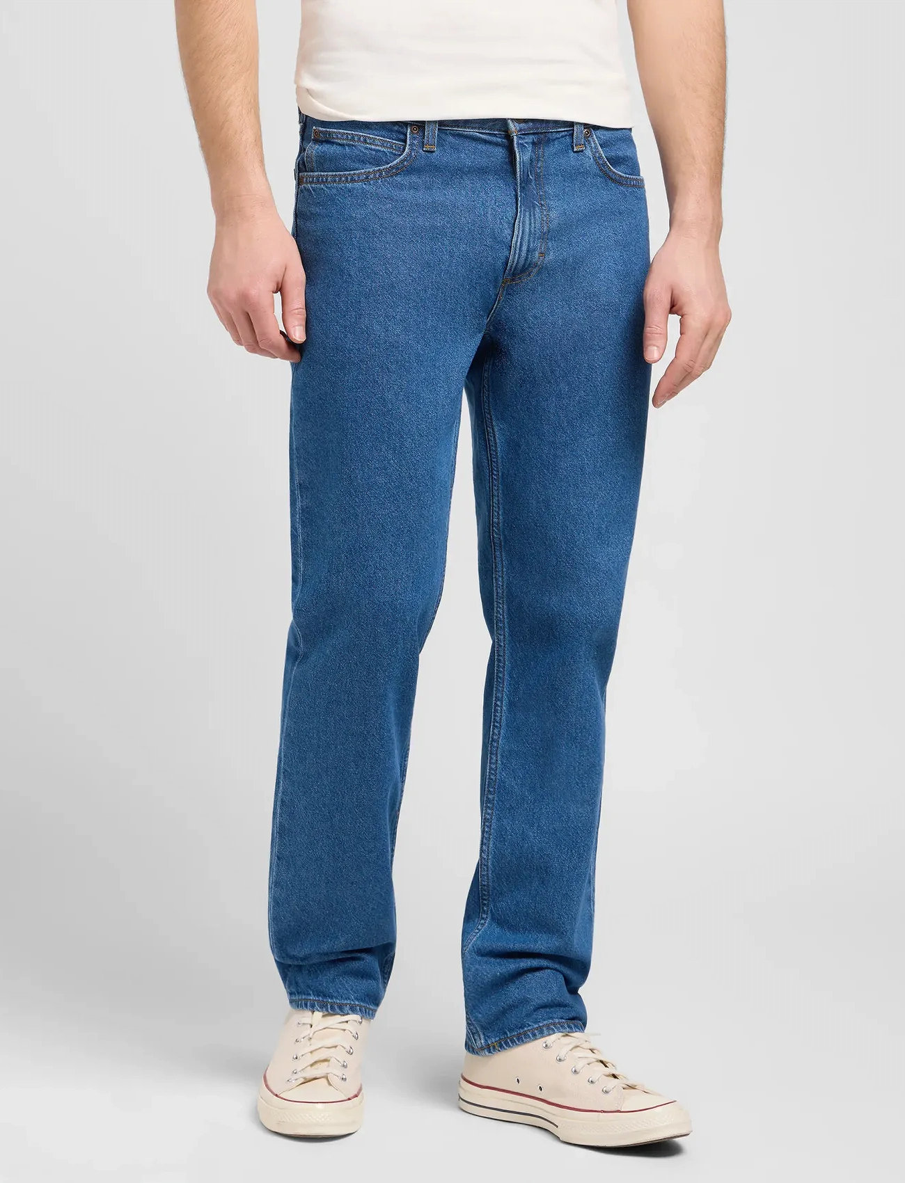 Lee Jeans West, 34 x 34, Blue, Jeans > Almindelige, Herre