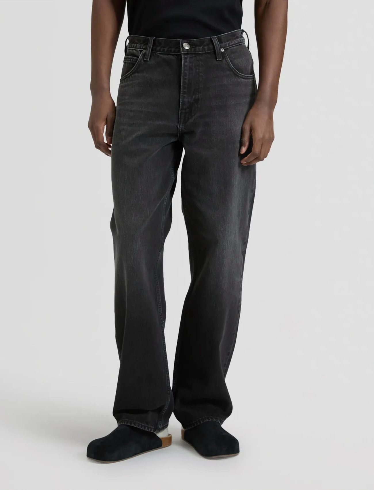 Lee Jeans Asher, 33 x 32, Black, Jeans > Afslappede, Herre
