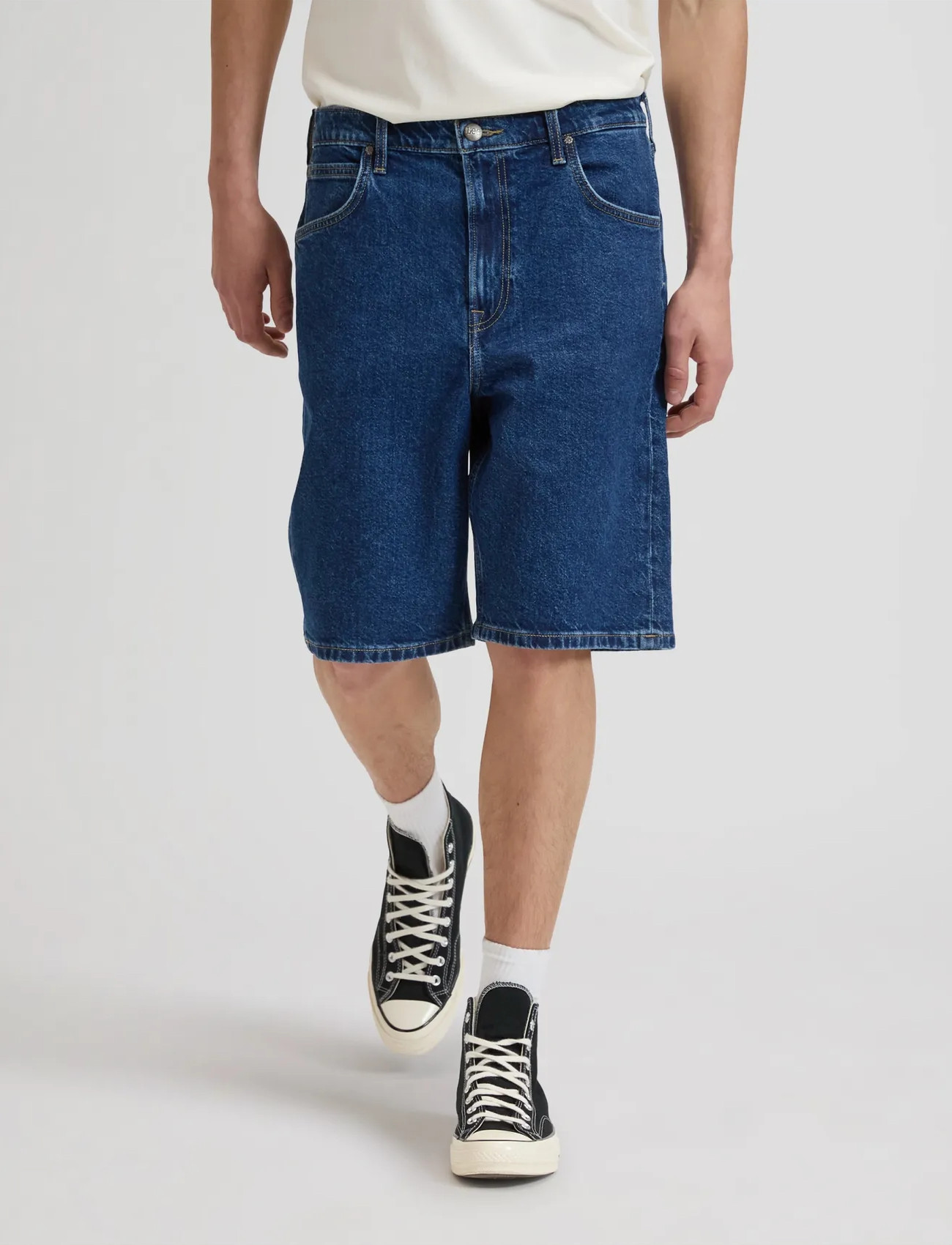 Lee Jeans Asher Short, 33 x 00, Blue, Shorts > Denim Shorts, Herre