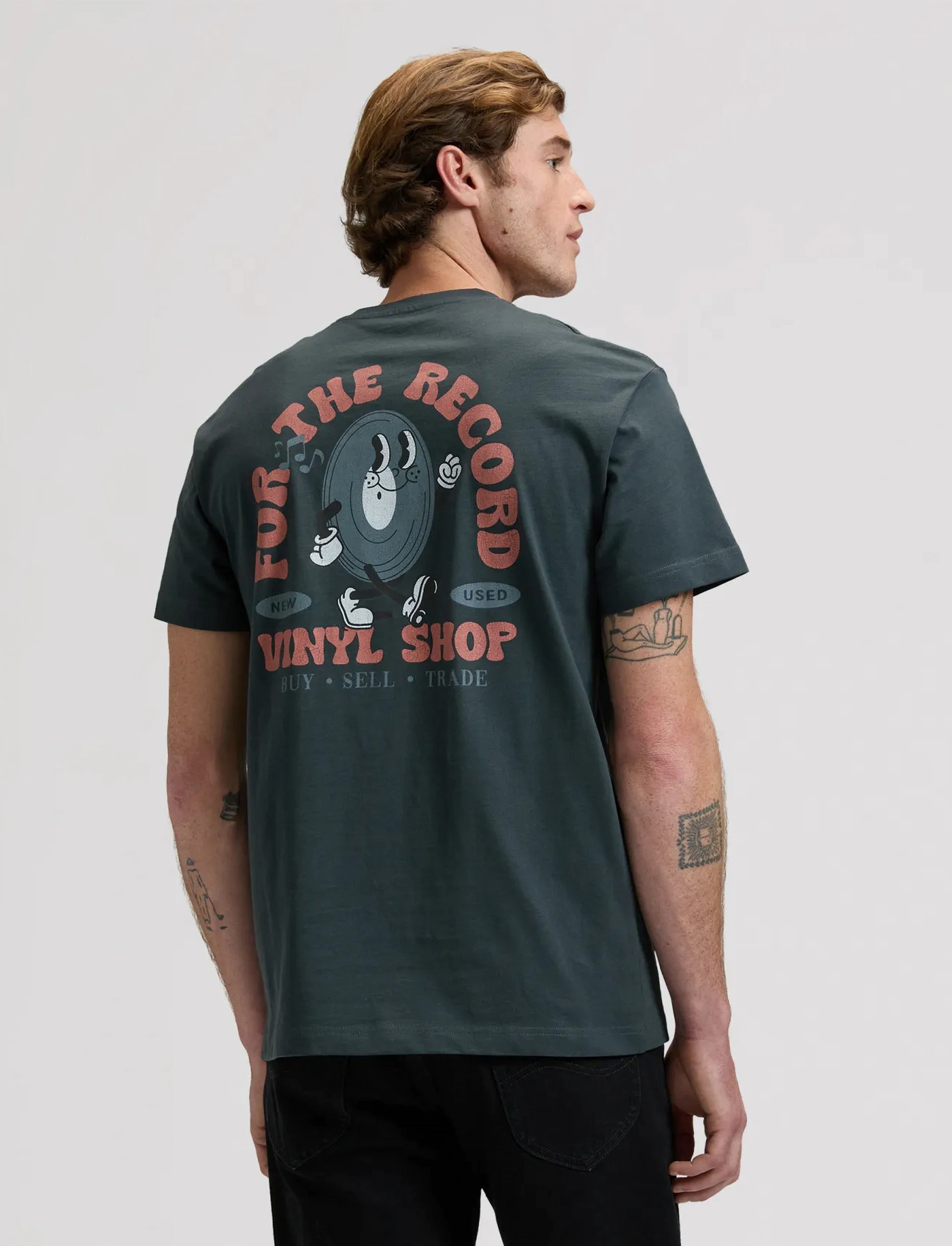Lee Jeans Lee Vinyl Tee, XL x 00, Black, T-Shirts > Kortærmede, Herre