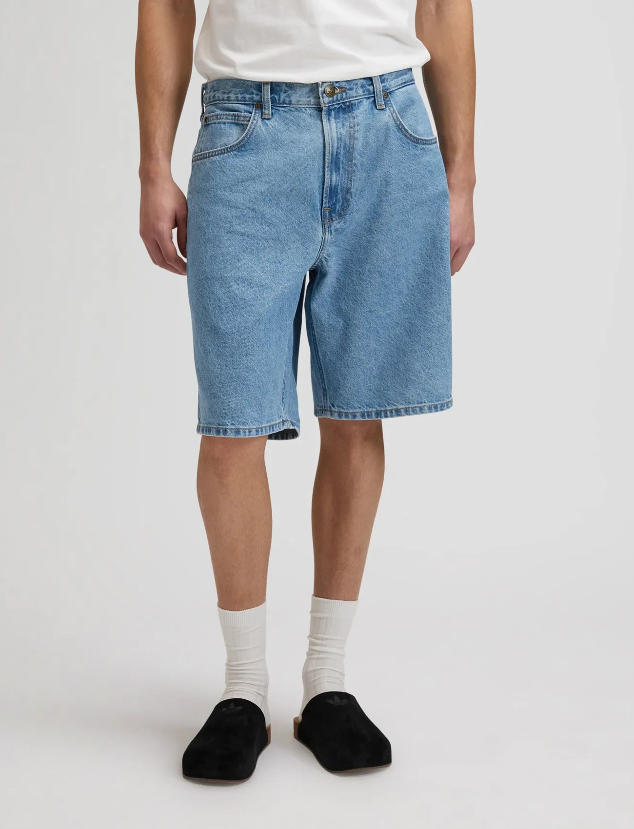 Lee Jeans Asher Short, 33 x 00, Blue, Shorts > Denim Shorts, Herre