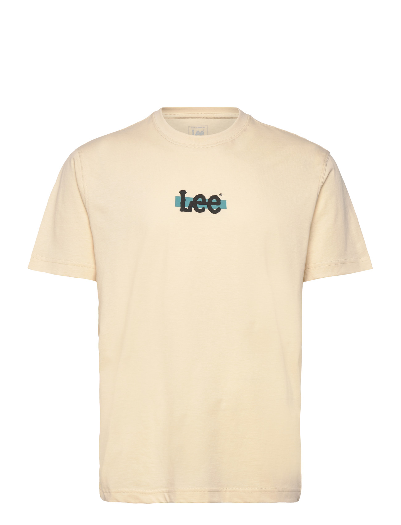 LEE JEANS Medium Logo Tee Cream - L - Herren