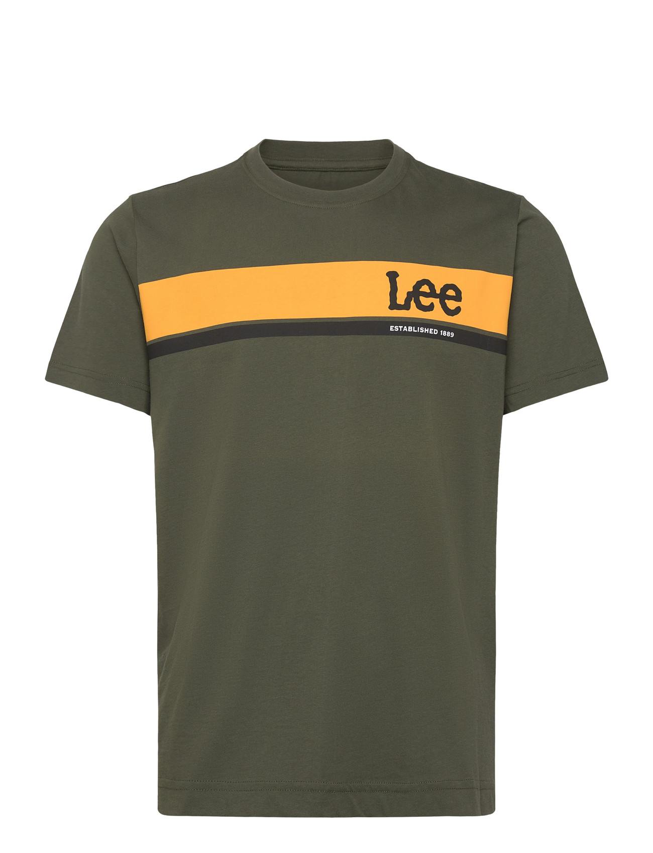 LEE JEANS Regular Logo Tee Khaki - M - Herren