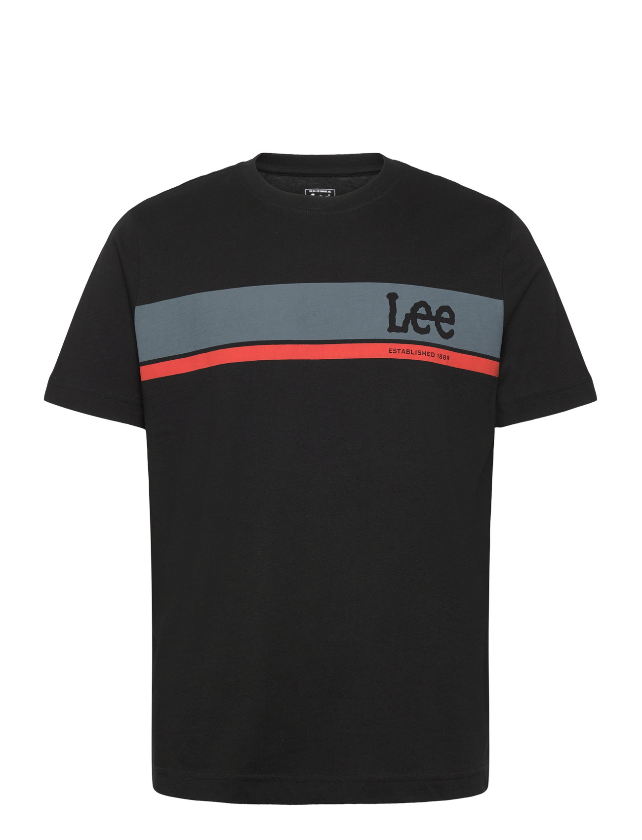 LEE JEANS Regular Logo Tee Schwarz - L - Herren