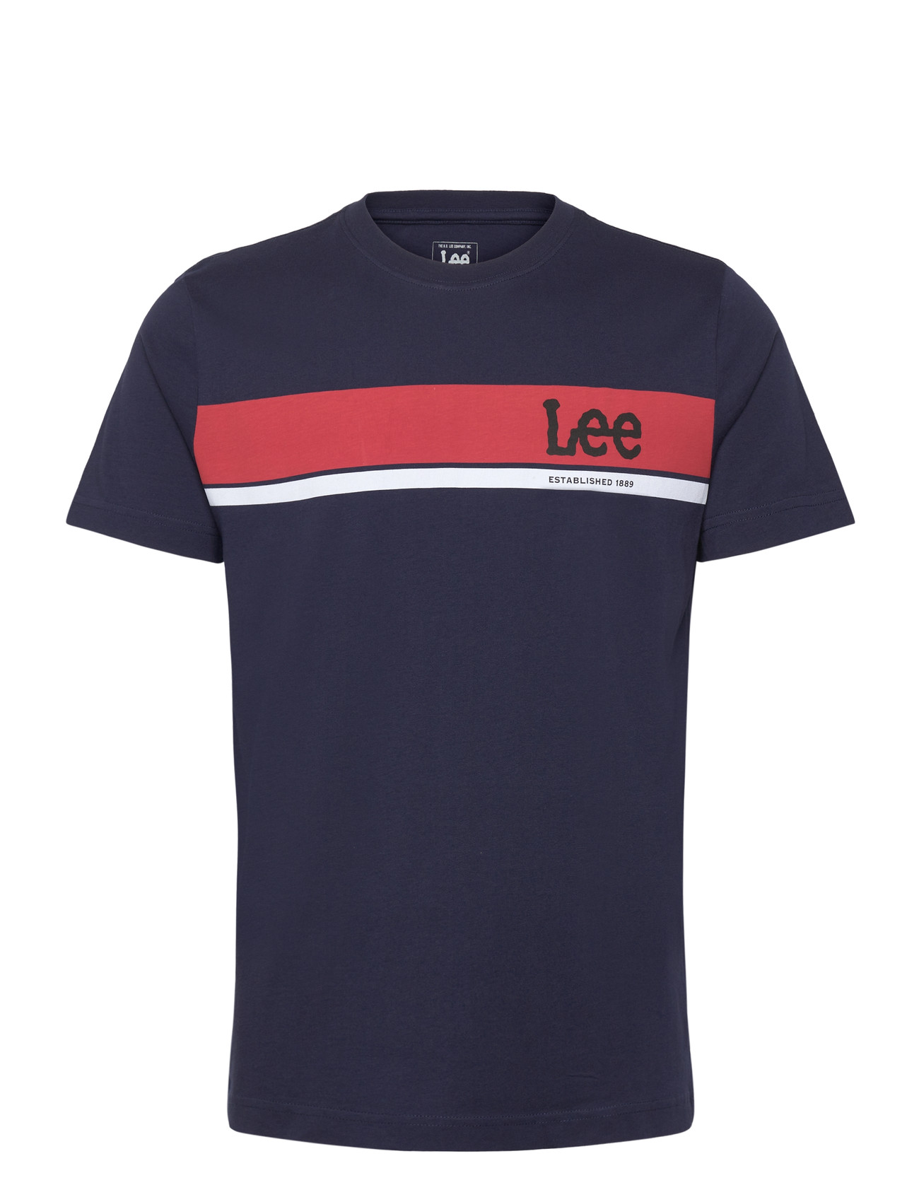 LEE JEANS Regular Logo Tee Navy - M - Herren