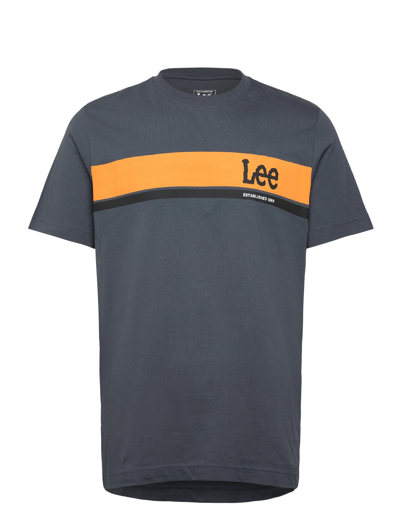 LEE JEANS Regular Logo Tee Grau - S - Herren