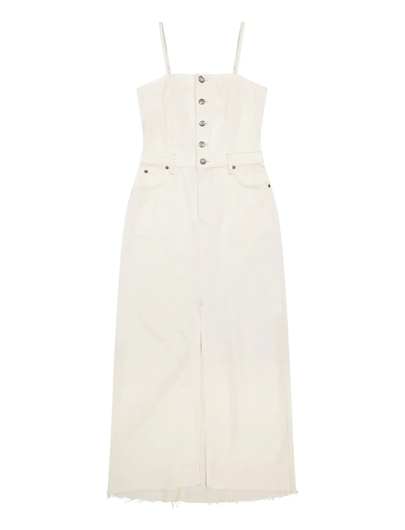 LEE JEANS Maxi Denim Kleid Cream - XLx00 - Damen