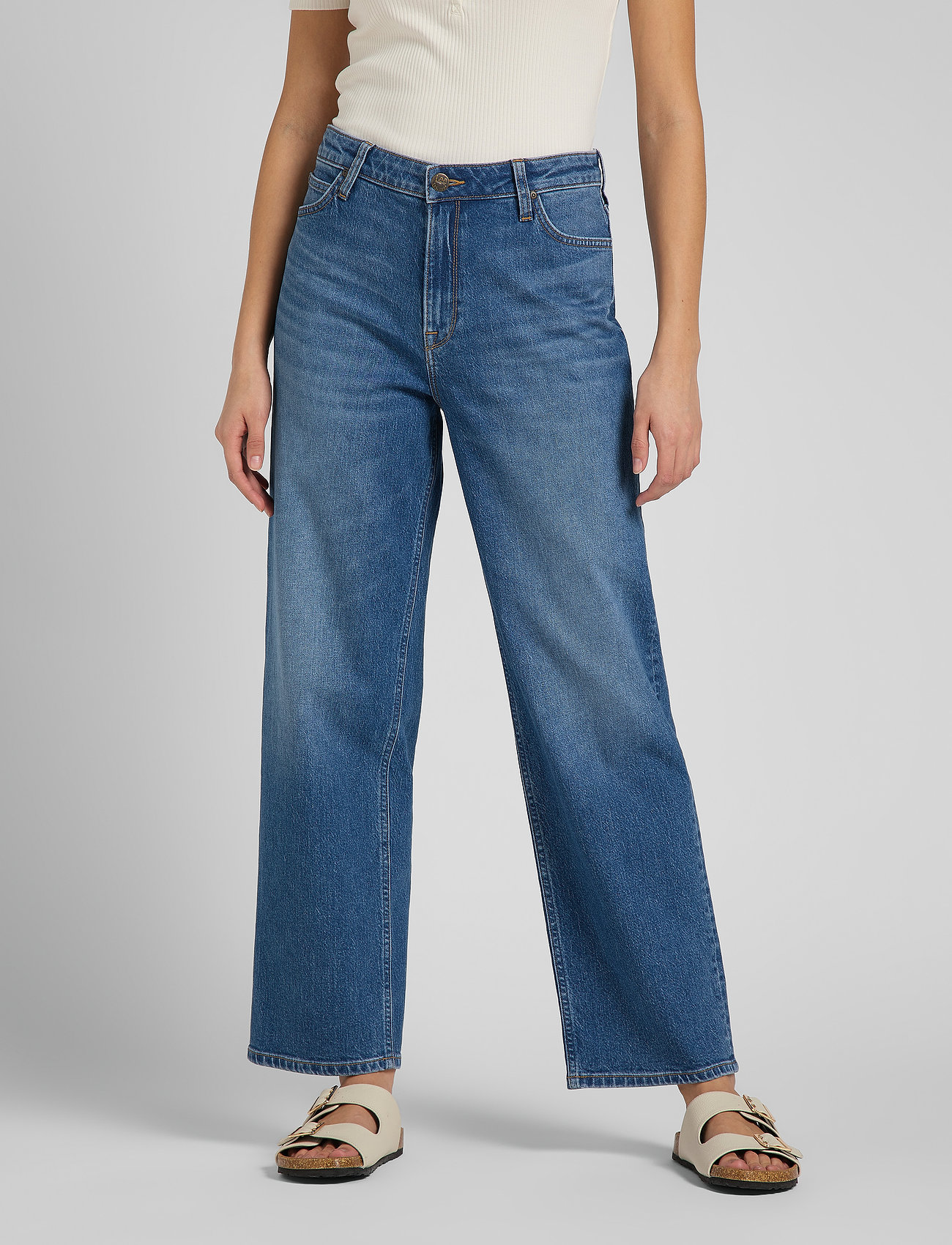 Geneigd zijn vooroordeel mogelijkheid Lee Jeans Wide Leg Long - Broeken met wijde pijpen - Boozt.com