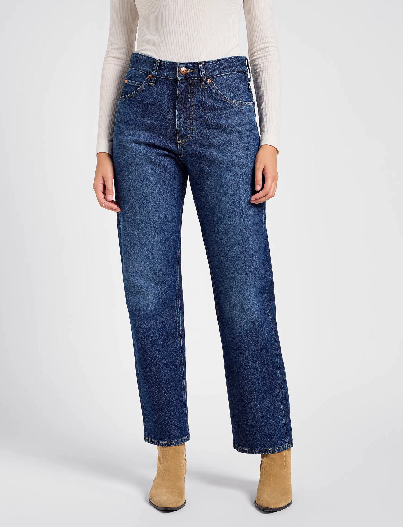 Lee Jeans Rider Classic, 27 x 35, Blue, Jeans > Lige-Almindelige, Dame