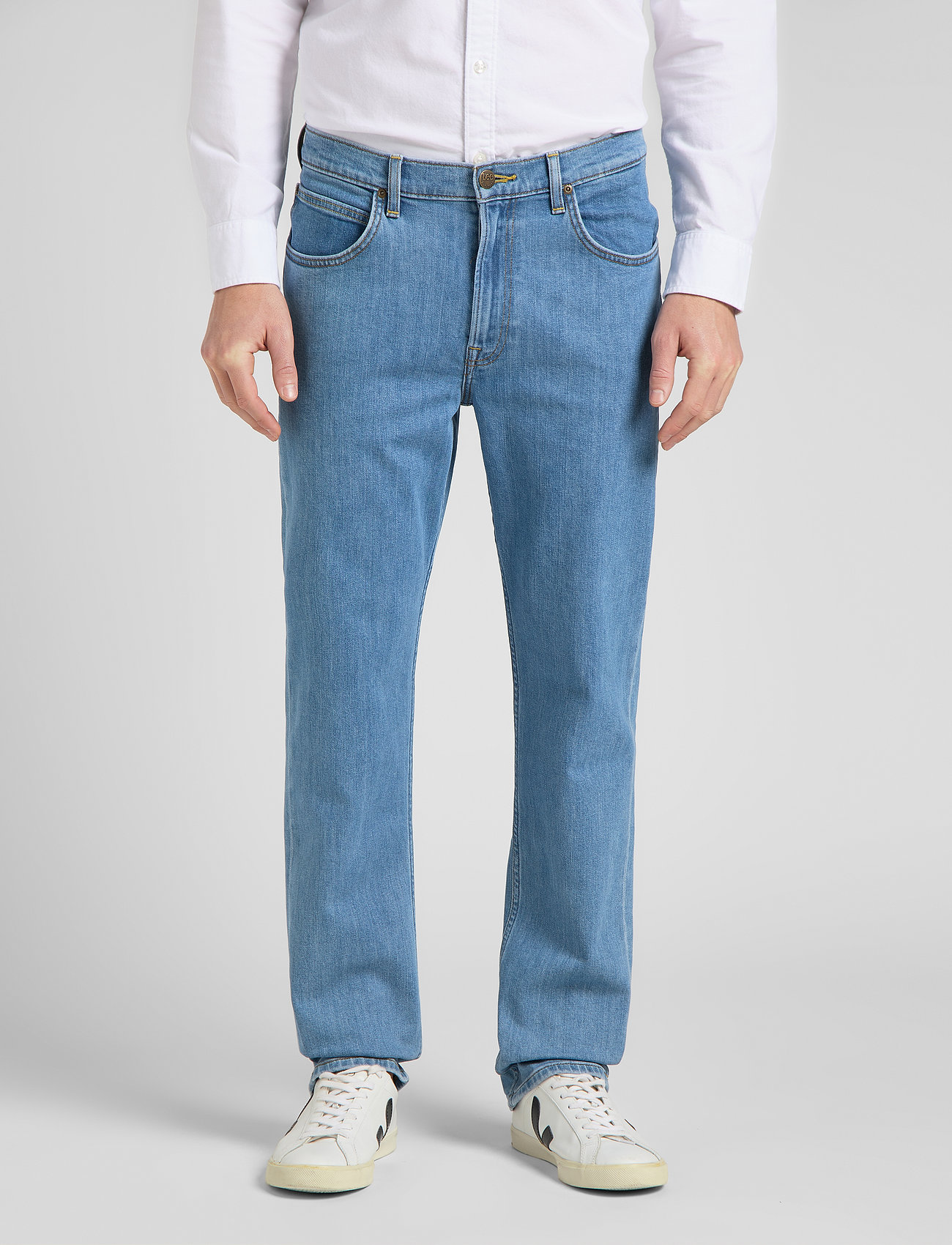 Lee Jeans - BROOKLYN STRAIGHT - regular jeans - light stone - 0
