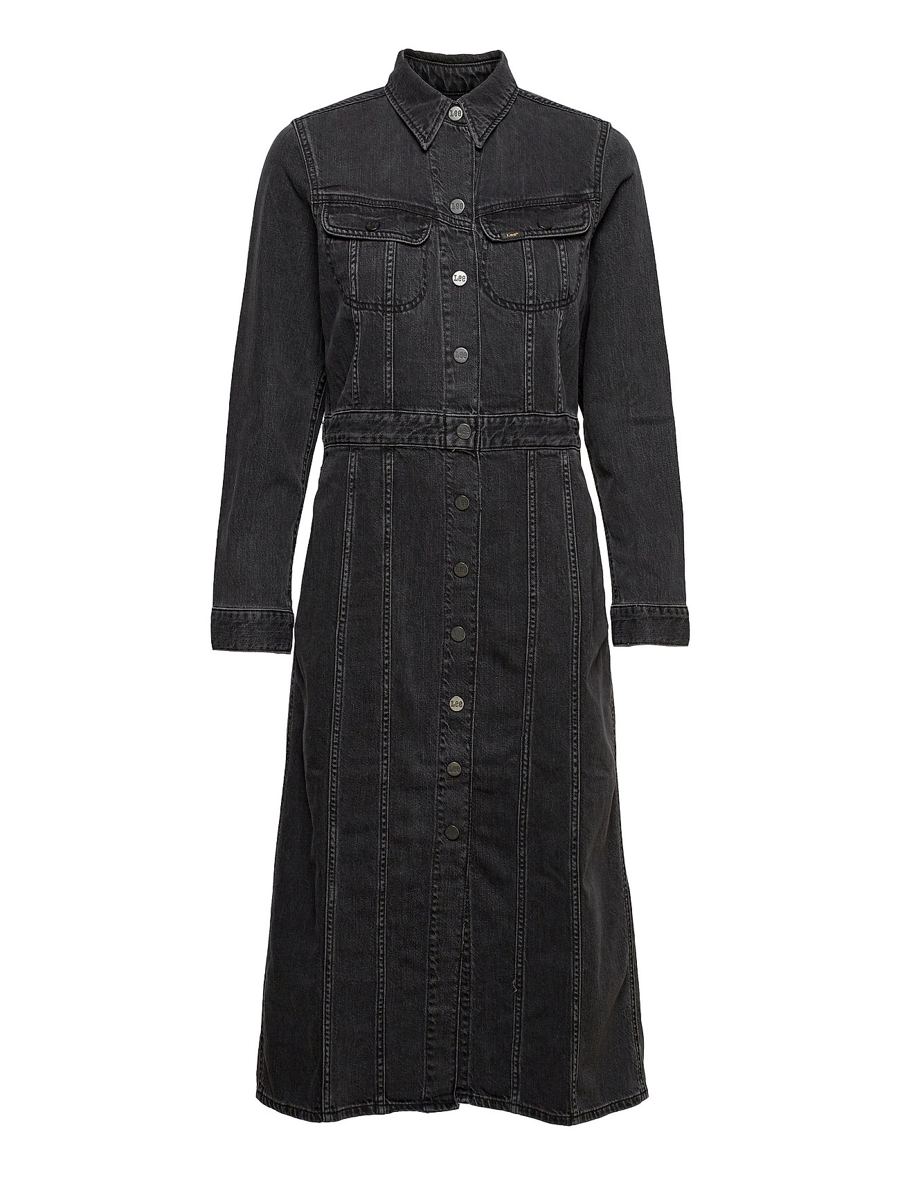 katalog Mose Flygtig Lee Jeans Longsleeve Dress (Black Duns), 280 kr | Stort udvalg af designer  mærker | Booztlet.com