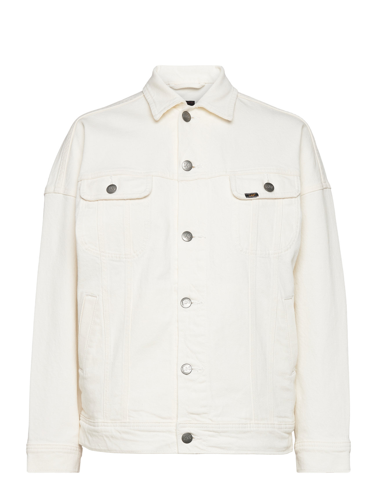 Lee RELAXED RIDER - Denim jacket - off white/off-white - Zalando.ie
