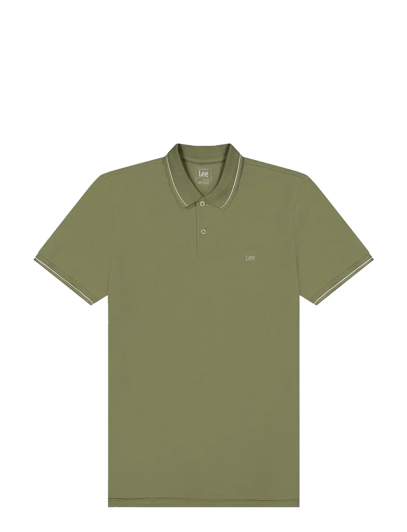 LEE JEANS Pique Polo Khaki - Lx00 - Herren