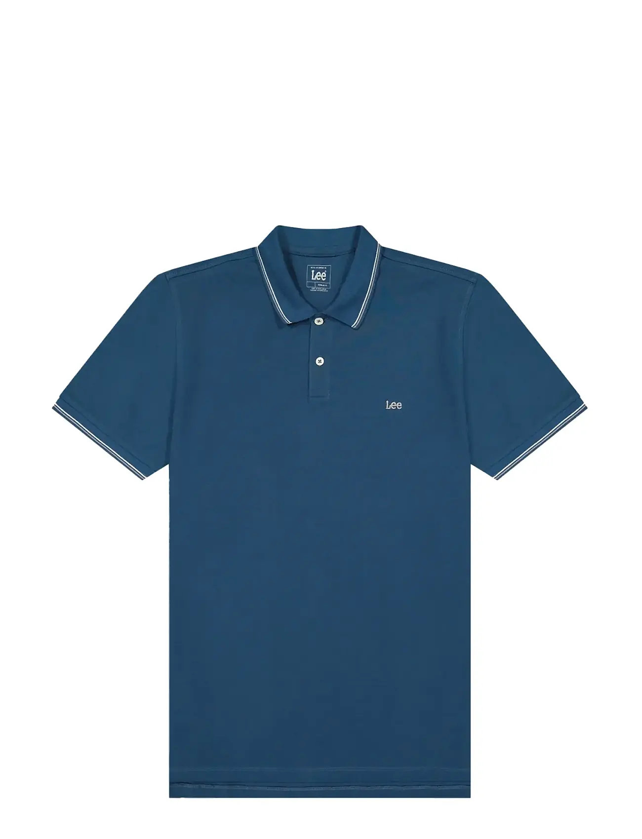 LEE JEANS Pique Polo Blau - Mx00 - Herren