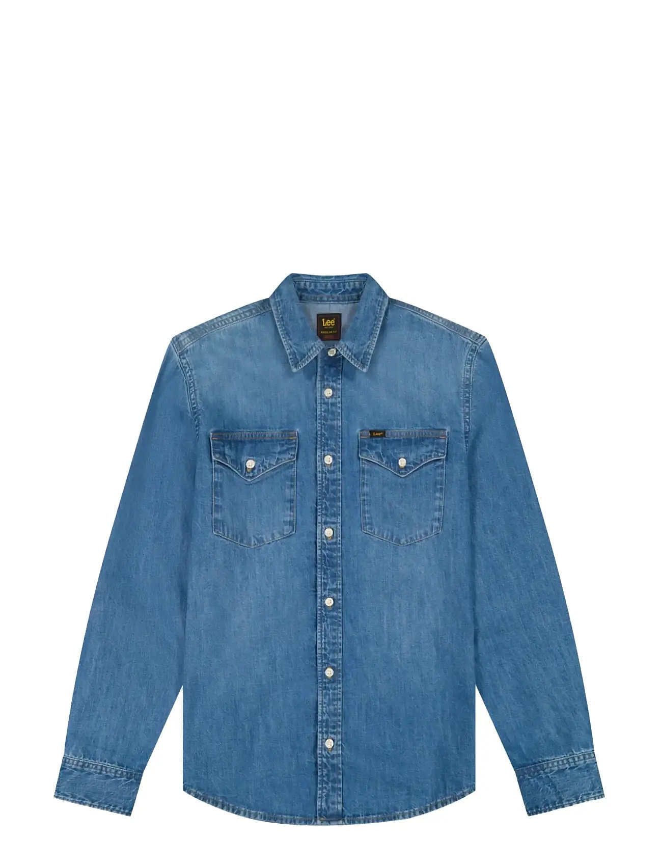LEE JEANS Regular Shirt Blau - Lx00 - Herren
