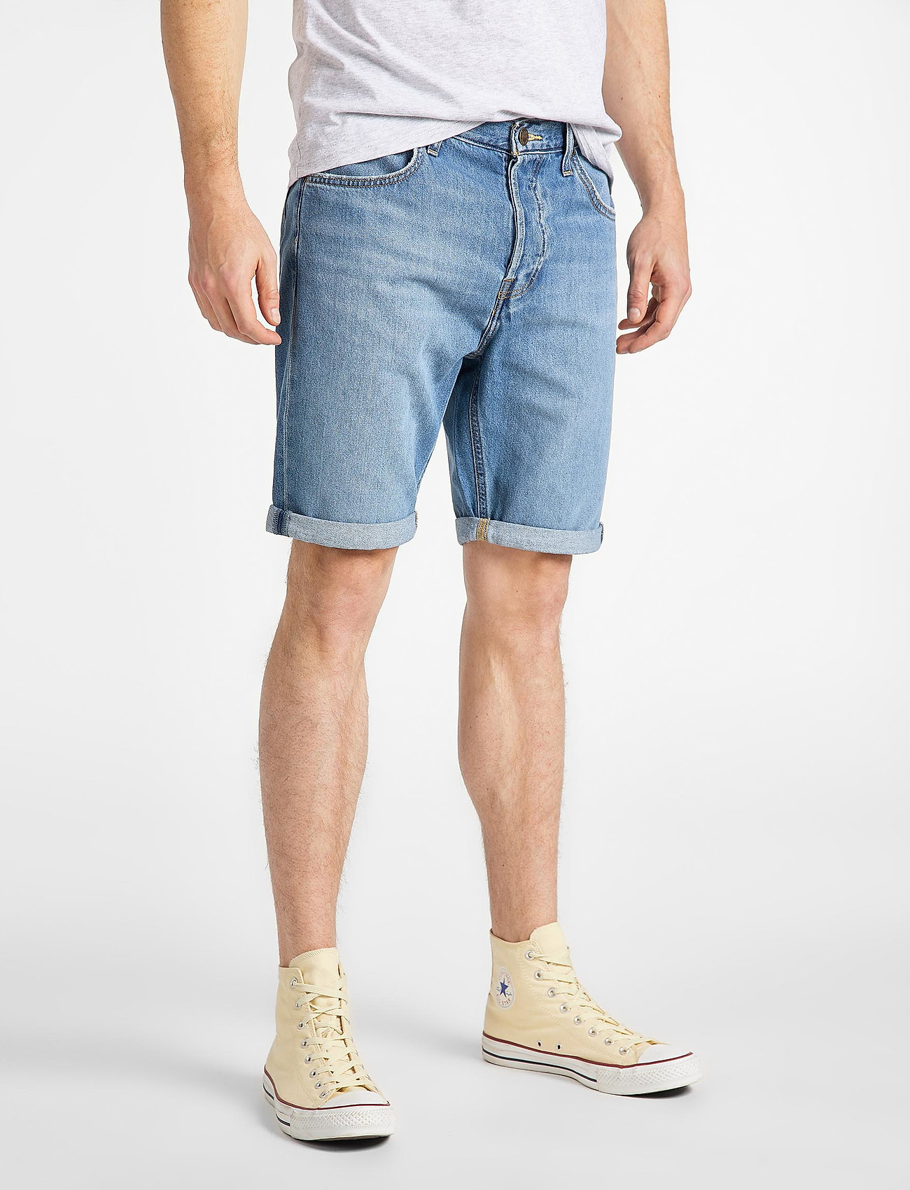 lee 5 pocket denim shorts