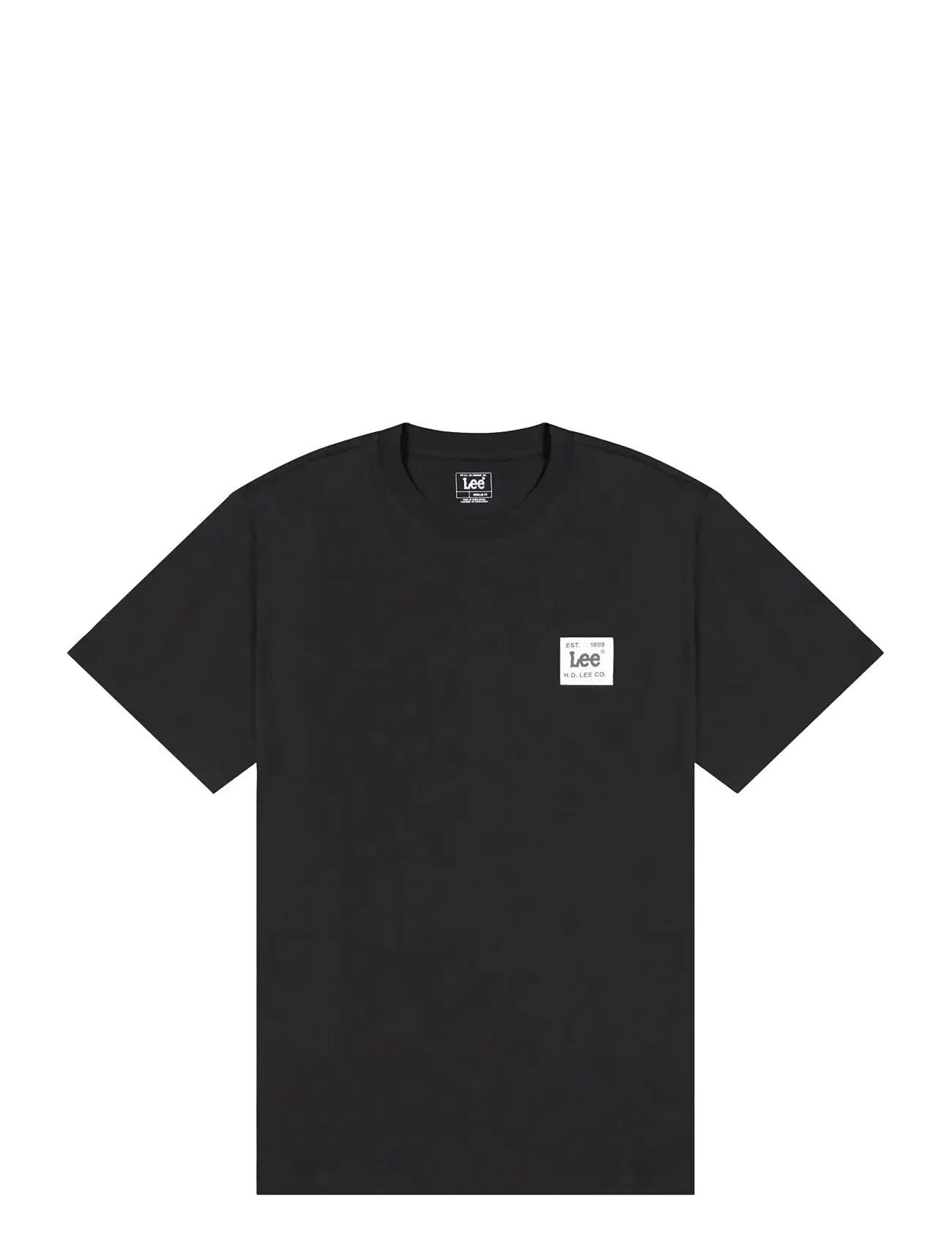 LEE JEANS Woven Label Tee Schwarz - Sx00 - Herren