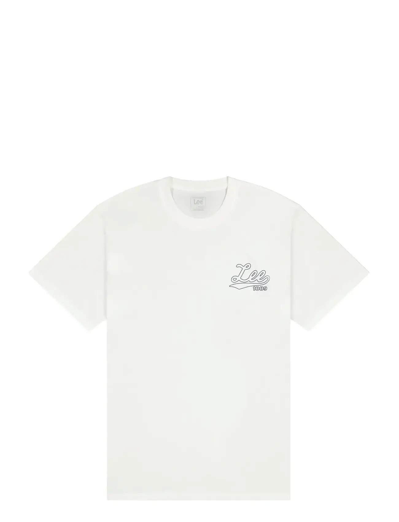 LEE JEANS Big Lee Logo Tee Weiß - Mx00 - Herren