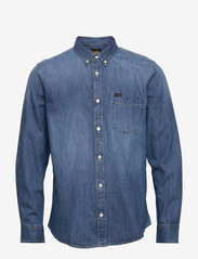 Lee Jeans - REGULAR WESTERN - basic krekli - dipped blue - 0