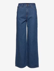 STELLA A LINE - brede jeans - stonewash ava