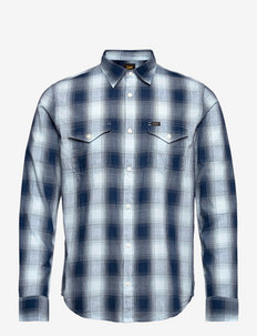 REGULAR SHIRT - geruite overhemden - navy