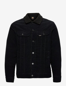 SHERPA JACKET - kurtki jeansowe z podszewką - black
