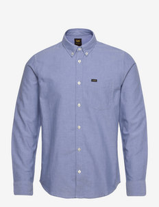 LEE BUTTON DOWN - podstawowe koszulki - washed blue