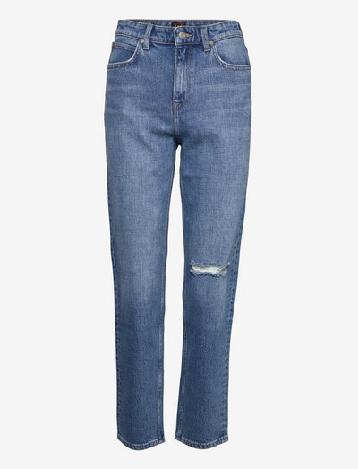 CAROL - straight jeans - mid trashed