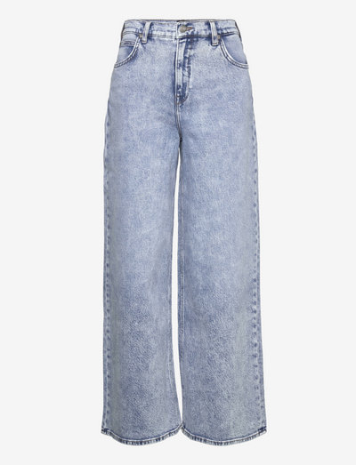 DREW - brede jeans - light stonewash