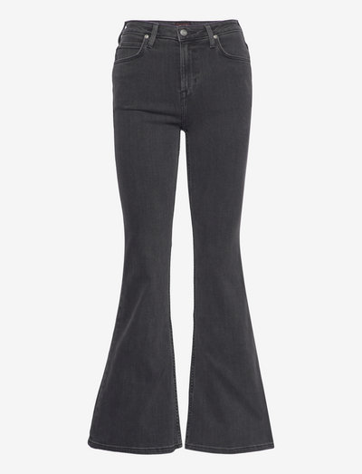 BREESE - flared jeans - black mid stone