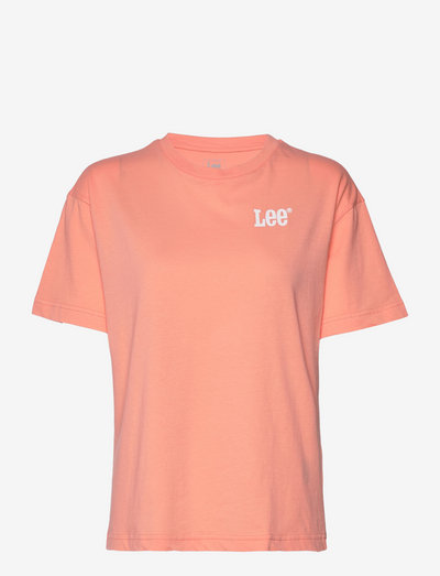 RELAXED CREW TEE - t-shirty - bright coral