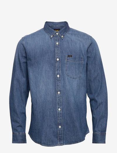 REGULAR WESTERN - podstawowe koszulki - dipped blue
