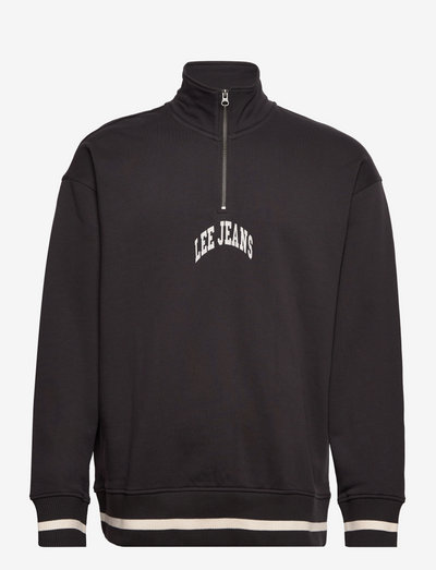HALF ZIP SEASONAL SWS - sweatshirts - washed black