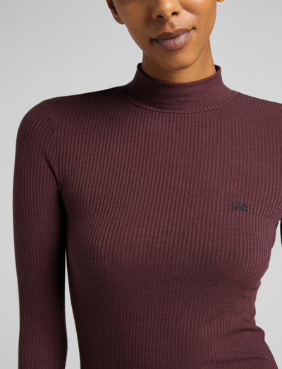 Lee Jeans Ribbed Ls High Neck - Long-sleeved tops - Boozt.com