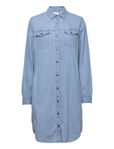 Lee Jeans Shirt Dress - Midi dresses | Boozt.com