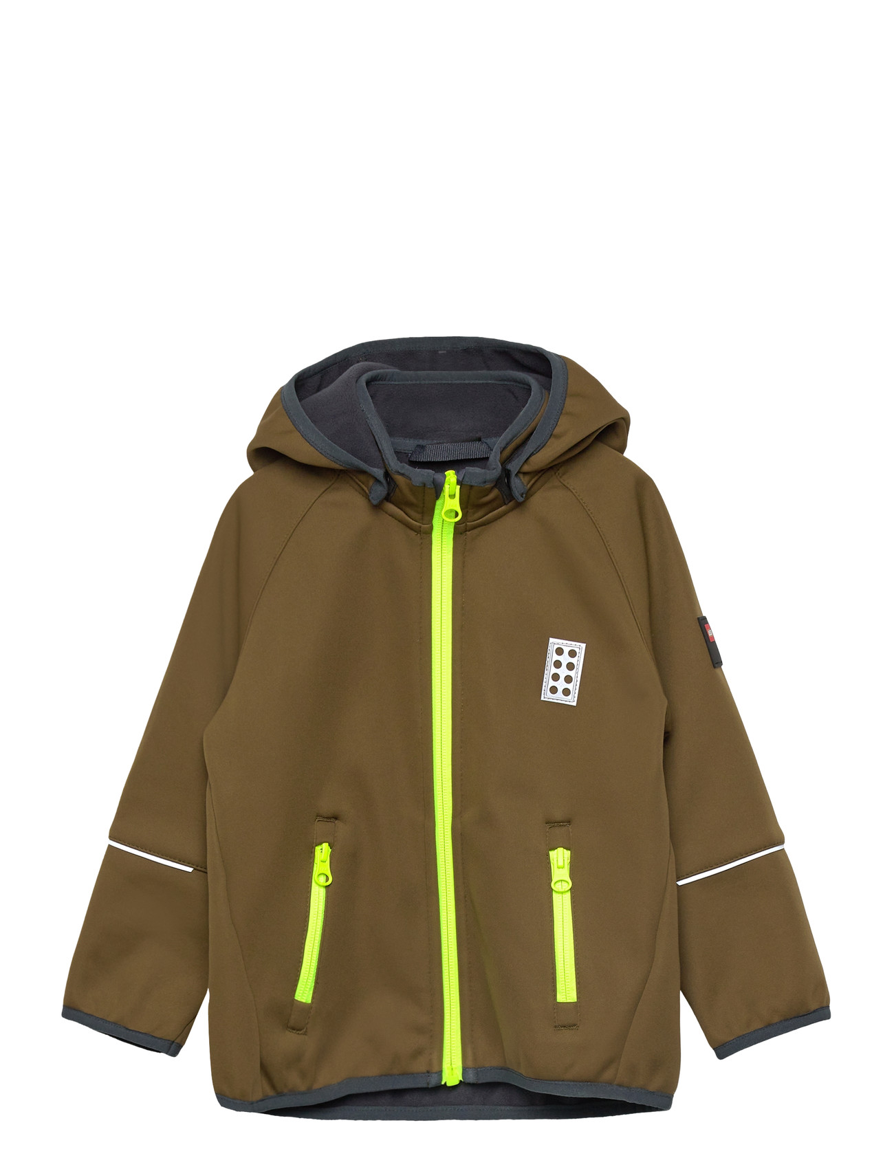 LEGO kidswear Lwsky 764 - Softshell Jacket, 128, Khaki green, Softshells > Softshell-Jakker, Børn