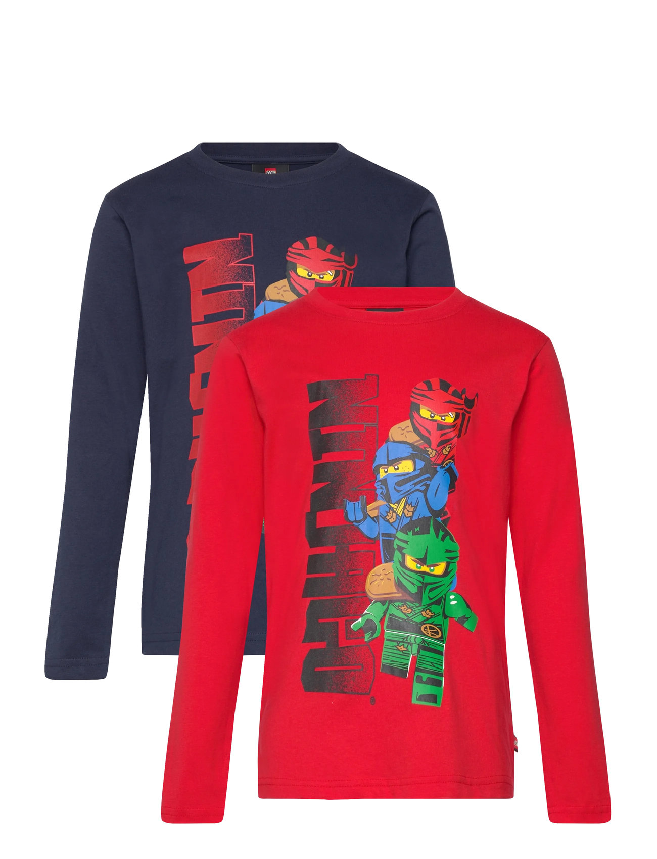 LEGO KinderWEAR Lwtaffy 618 - 2Pack T-Shirt Ls Patterned - 146 - Kinder