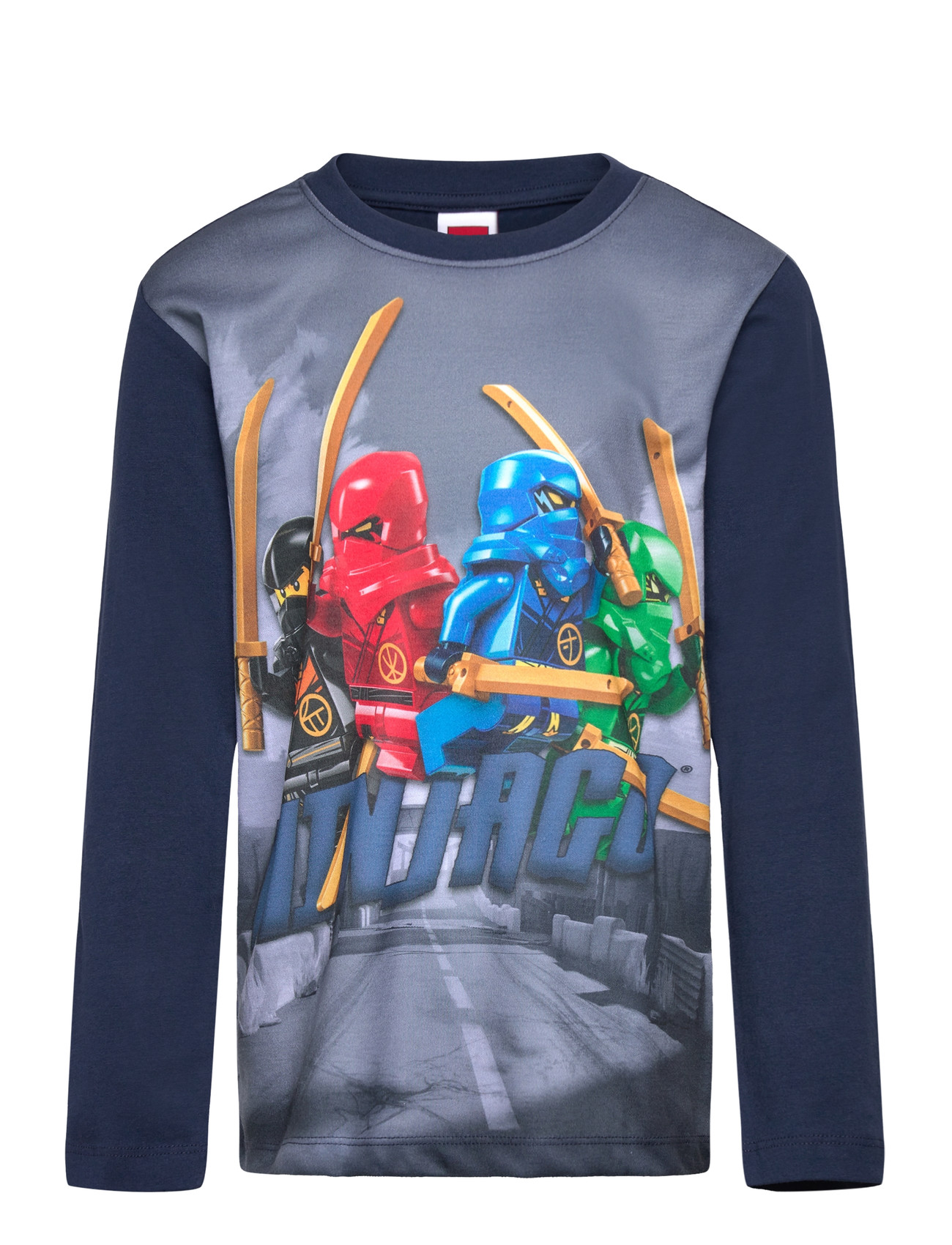 LEGO kidswear Lwtaj 101 - T-Shirt L/S, 110, Navy, Skjorter > Langærmede Shirts, Børn